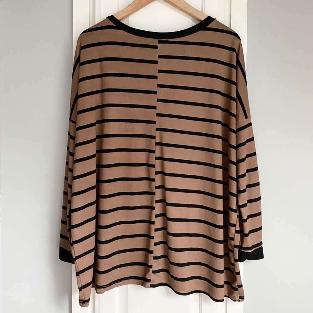 White Birch || Striped Tunic Top
